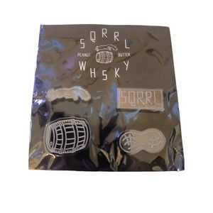 SQRRL WHSKY - Squirrel Peanut Butter Whiskey - Tac Pins 4 pins  NEW